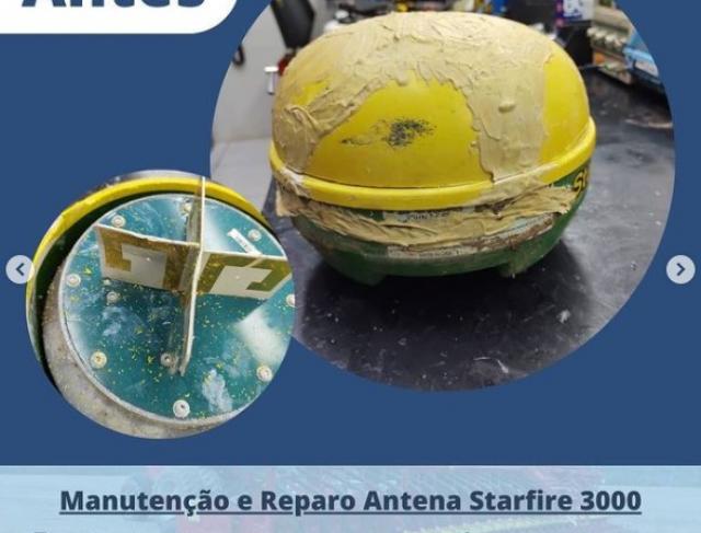 Manutenção e Reparo Antena Starfire 3000 - Antes e Depois em Sinop